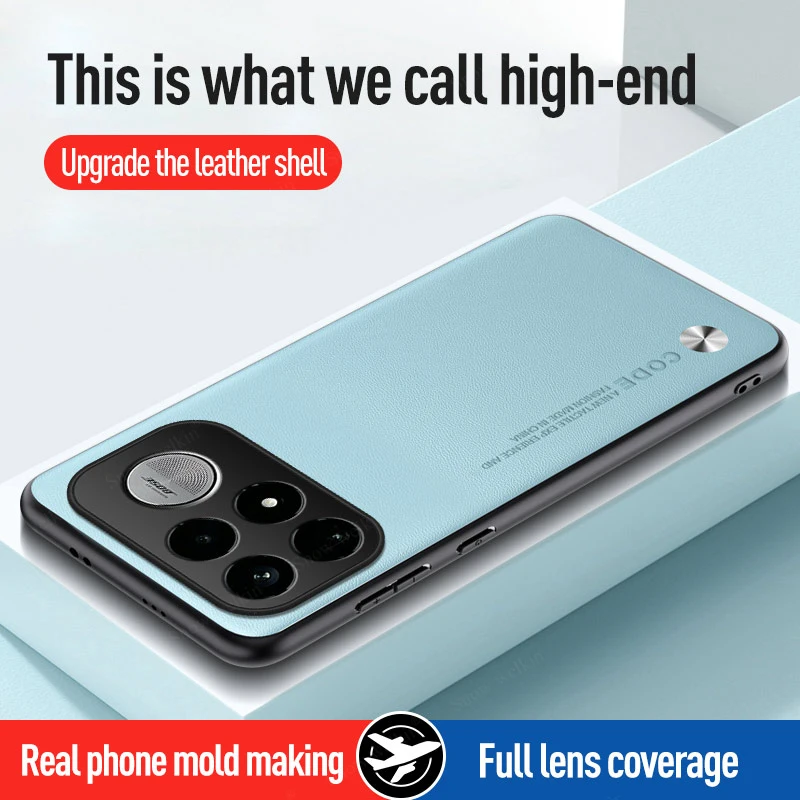 Luxury PU Leather Shockproof Silicone Phone Case Cover