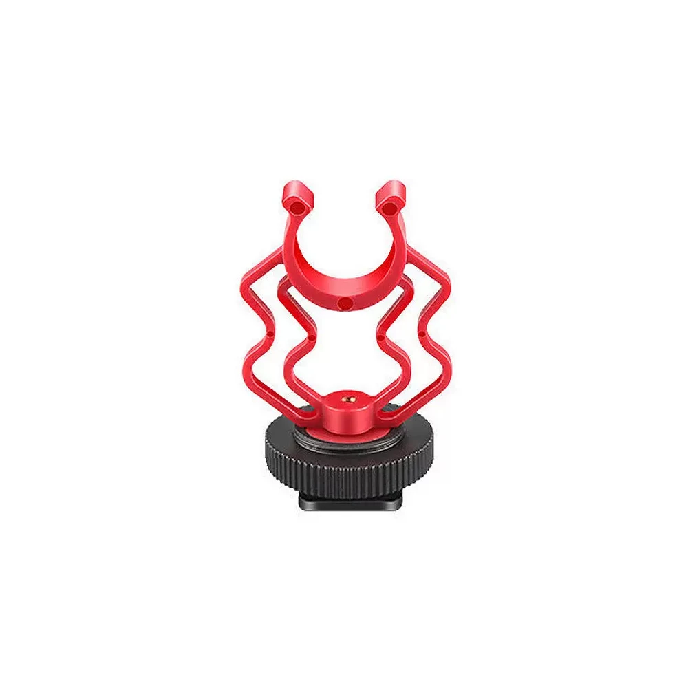 Hot Shoe Shock Mount with Rycote Lyre Bracket for Rode VideoMicro BOYA BY-MM1 Adapter Microphone Stand Holder Clamp Clip microphone stand microphone shock mount