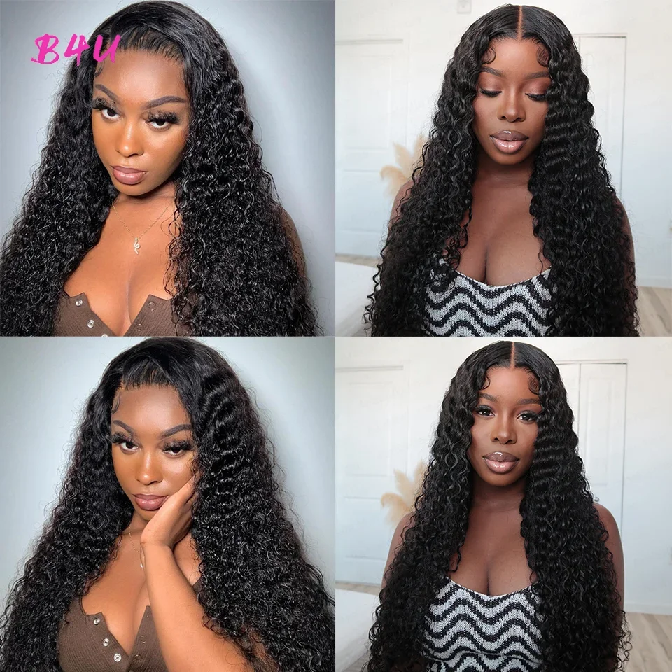 Deep Wave Lace Front Wigs Human Hair 13x4 13x6 HD Lace Frontal Wigs Water Curly Wave Wig For Women Wet Wavy 4x4 Lace Closure Wig - Image 6