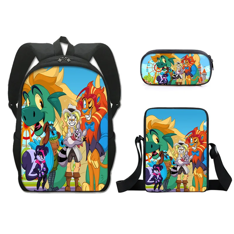 Indigo Park Primary School Printed Backpack Backpack Single layer Pen Bag Shoulder Bag Children's Backpack 1