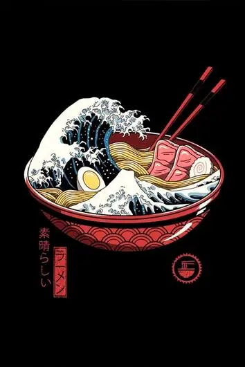 

Japan Culture Great Ramen Art Film Print Silk Poster Home Wall Decor 24x36inch