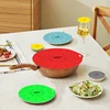 5pcs Microwave Cover Silicone Lids  Suction Covers for Pots Pans Bowls Cups Skillets Splatter Protection Easy Food Storage 2