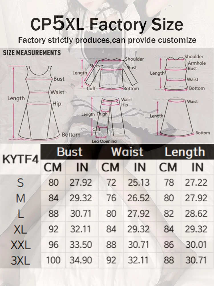 CP5XL Sexy Maid Cosplay Costume Nurse Anime Bodysuit Lolita Role Play Teddies Women Erotic Lingerie Uniform Babydoll Body Outfit