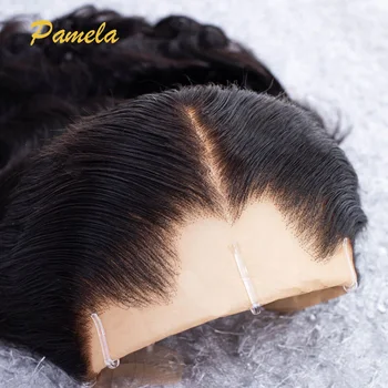 Parrucca Lagos Hairline 13x4 con pizzo invisibile frontale, densità 250, capelli umani a onda profonda, pre-strappata, pre-decolorata, senza colla