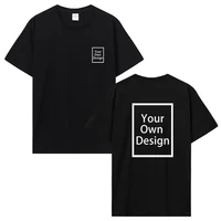 Camiseta Algodón Personalizada Hombre: Estampa tu Foto o Logo. Manga Corta DIY Verano