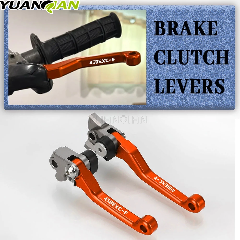 

For 450EXCF 450 EXCF 2014 2015 2016 2017 2018 2019 2020 2021 2022 Foldable Pivot DirtBike Brake Clutch Levers Handle Lever