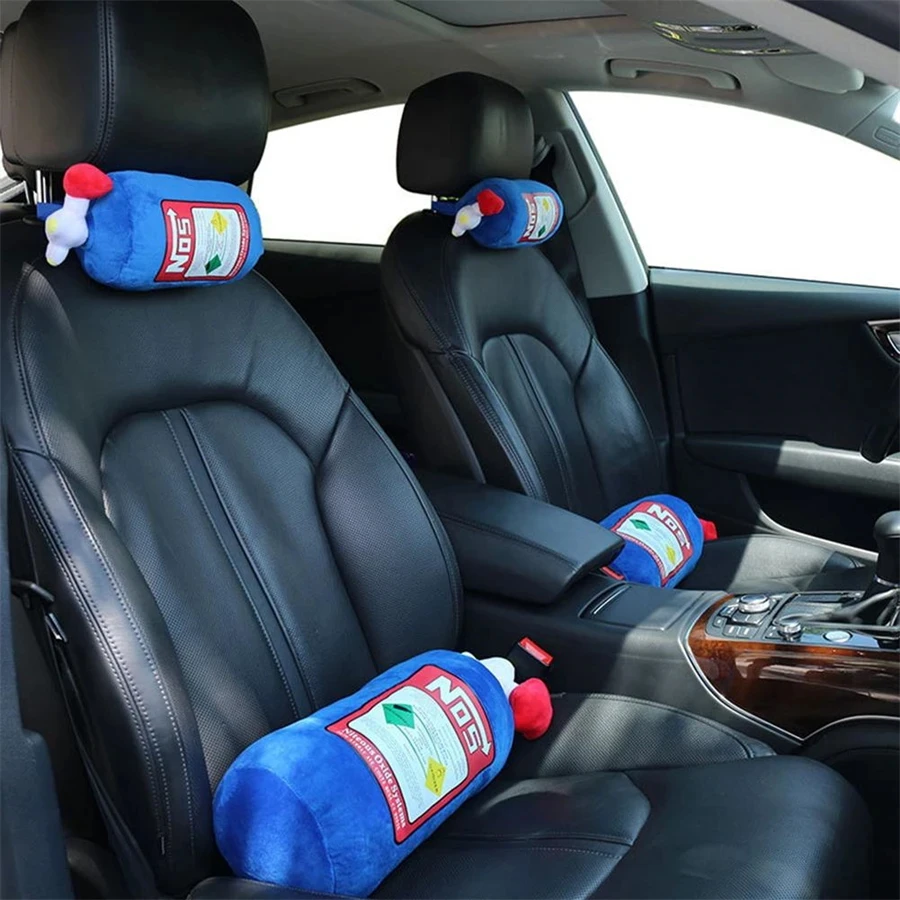 Creative NOS Nitrous Oxide Bottle New Plush Toys Pillow Stuffed Soft Turbo JDM Cushion Boy Gifts Car Decor Backrest Decoration 4