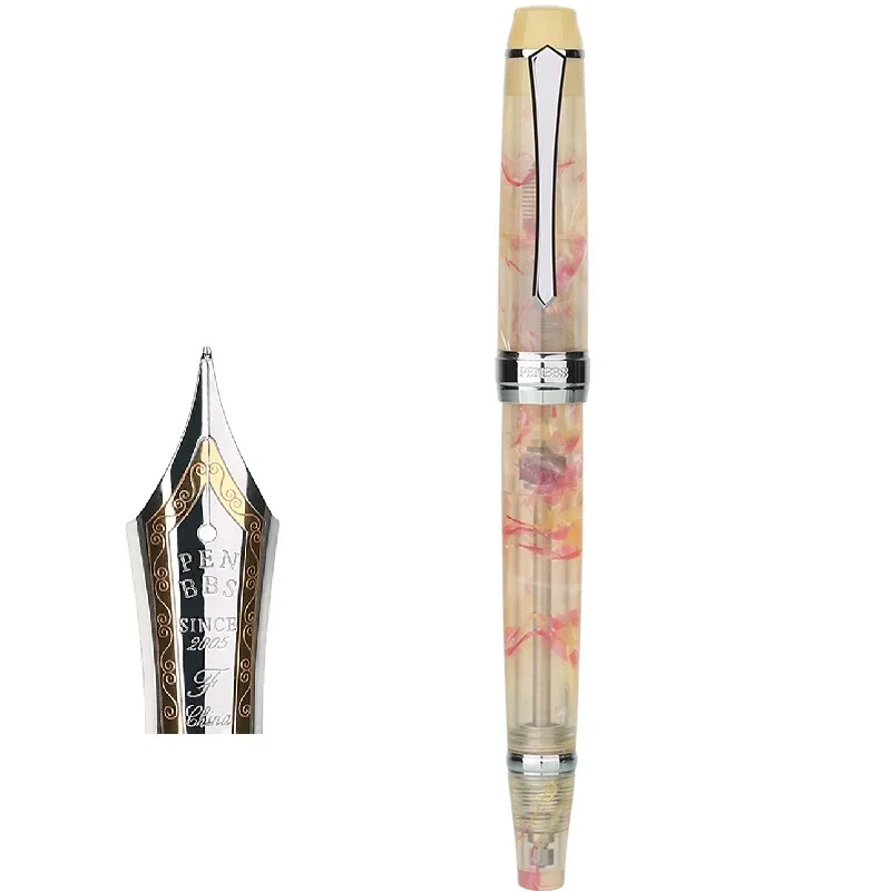 ペンブ456樹脂透明真空充填万年筆ファインペン先ファッション