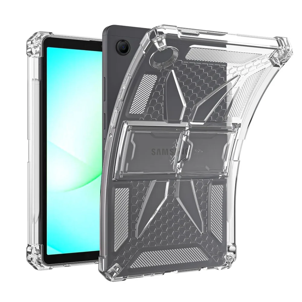 Enhanced Clear Soft TPU Stand Tablet Case Cover