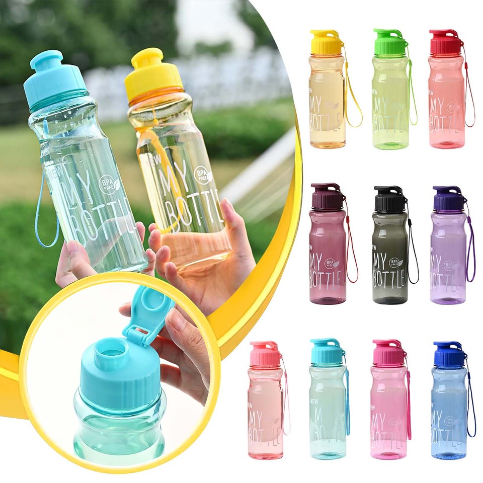 Large Capacity Portable Fitness Sports Water Jug Water Bottle Food Grade Transparent Hiking Cycling Travel Durable Water Bottle