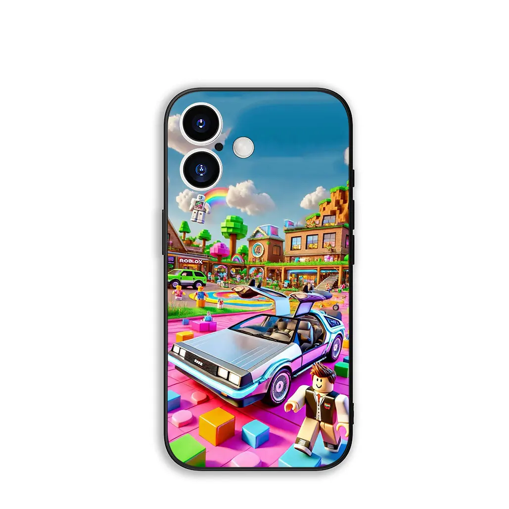 Stylish Gaming-Themed Phone Cover Case with R-Robloxs Wallpaper Design
