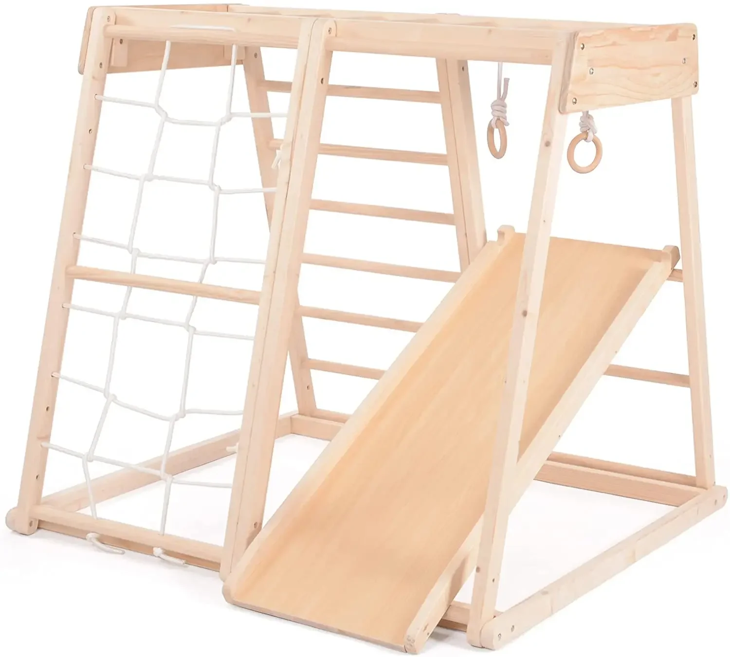 Wooden Climbing Equipment Playground Climbing Frame For Toddlers Indoor