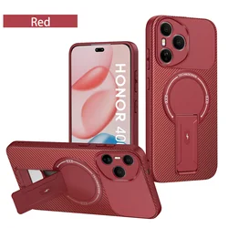 Ultimate Magnetic Mounting Protective Case with Back Cover - HONOR 400 Pro (Red  pdtqcxzj)