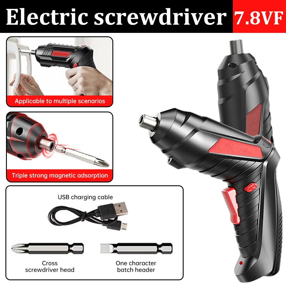 

Powerful Electric Screwdriver 50Hz 2~4N/m 4.2V Portable Cordless Drill Screwdriver Rechargeable Electric Drill Power Tools