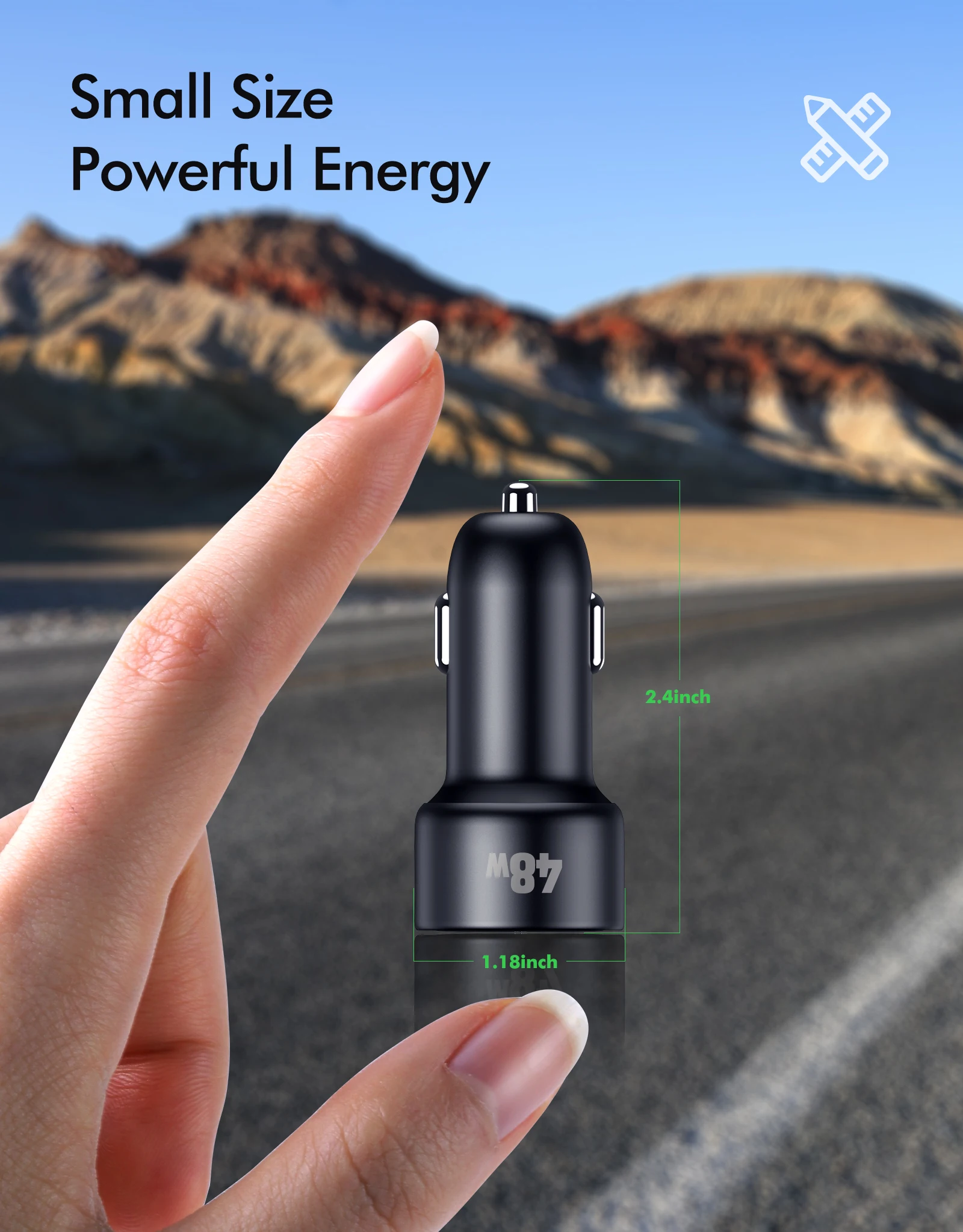 USB C Car Charger 5 Pack, Bangfun 48W Dual Port PD&QC 3.0 Fast Charging 12V Car