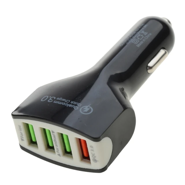 Allume-cigare 180W Quick Charge 3.0, adaptateur de chargeur de voiture  12V/24V, 4 ports USB, prise de Charge pour téléphone et IPad - AliExpress