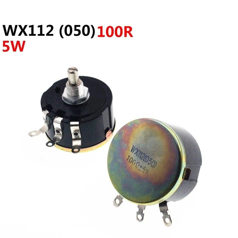 

WX112 WX050 Single Turn Wirewound Potentiometer 100R 101 5W