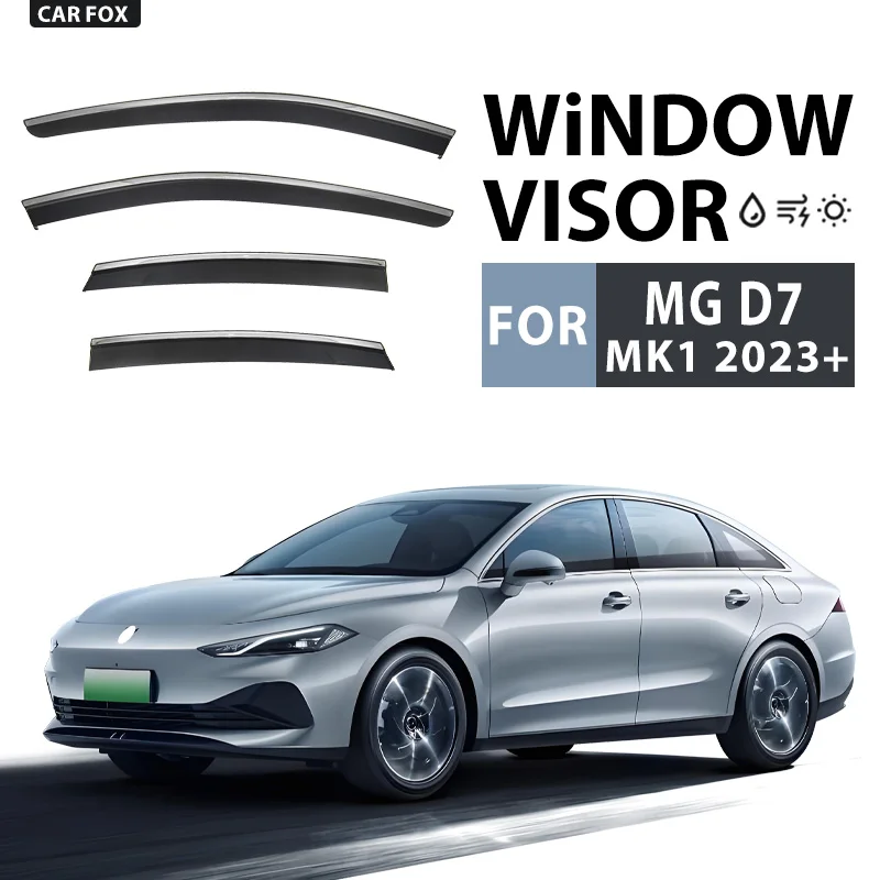 

For MG D7 2023+ Plastic Window Visor Vent Shades Sun Rain Deflector Guard For MG D7 2023+