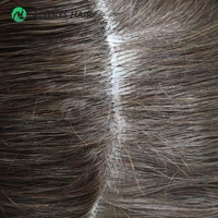 0.12-0.14mm PU hommes toupet pleine épaisseur peau indien cheveux humains hommes capillaire prothèse 130% densité perruque homme 6