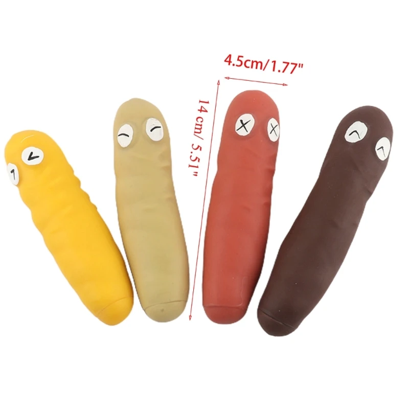 5.51x1.77in Kids Interactive TPR Poop with Grooved Accessories Soft Funny Table Toy Best Gift for Indoor/Outdoor Drop Shipping