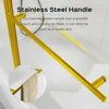 43 in. W * 58 in. H Frameless Folding Shower Doors for Bathtub, 1/4" (6mm) Thick SGCC Tempered Glass Door, Bathroom Pivot Tub 4