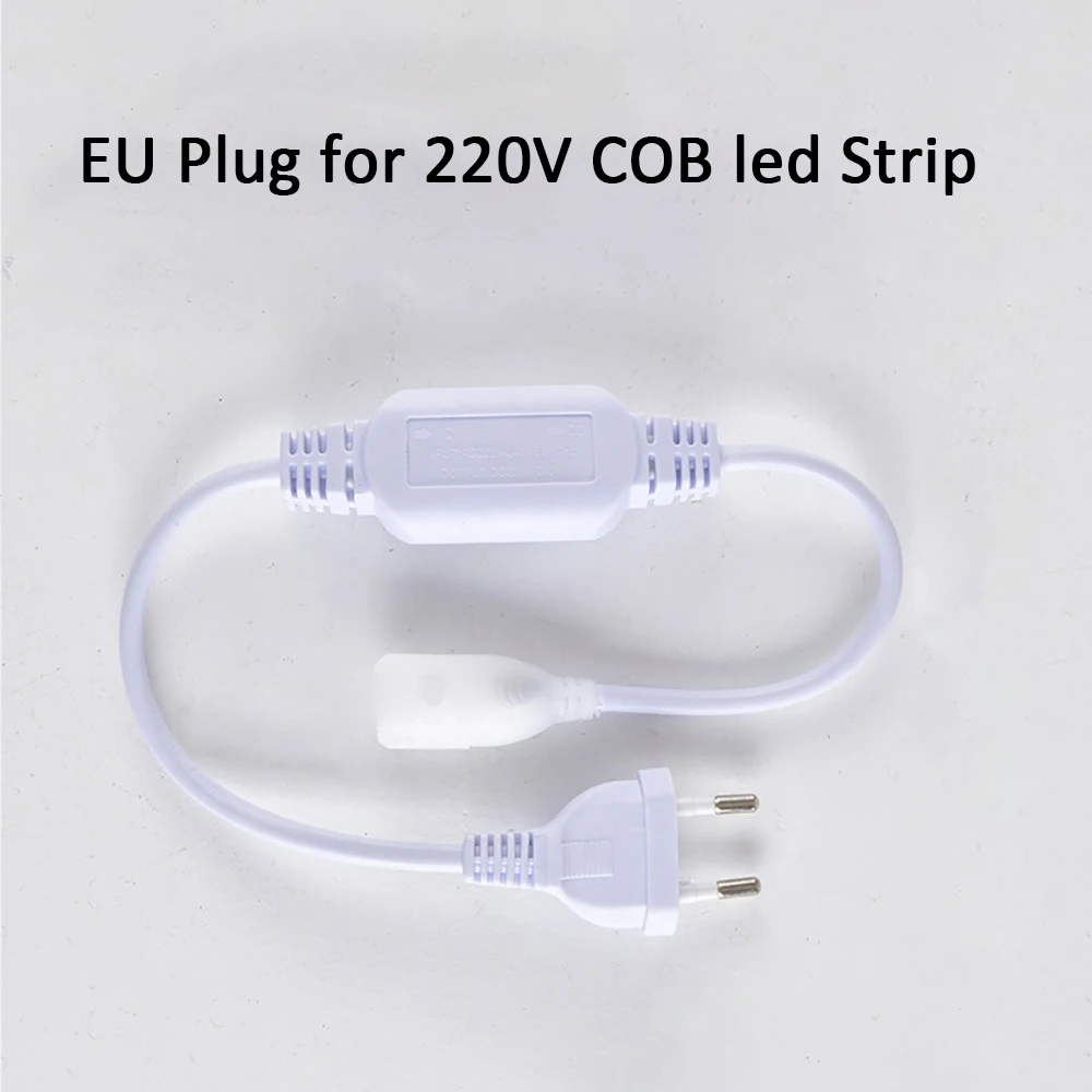 قابس الاتحاد الأوروبي لشريط LED COB 220 فولت