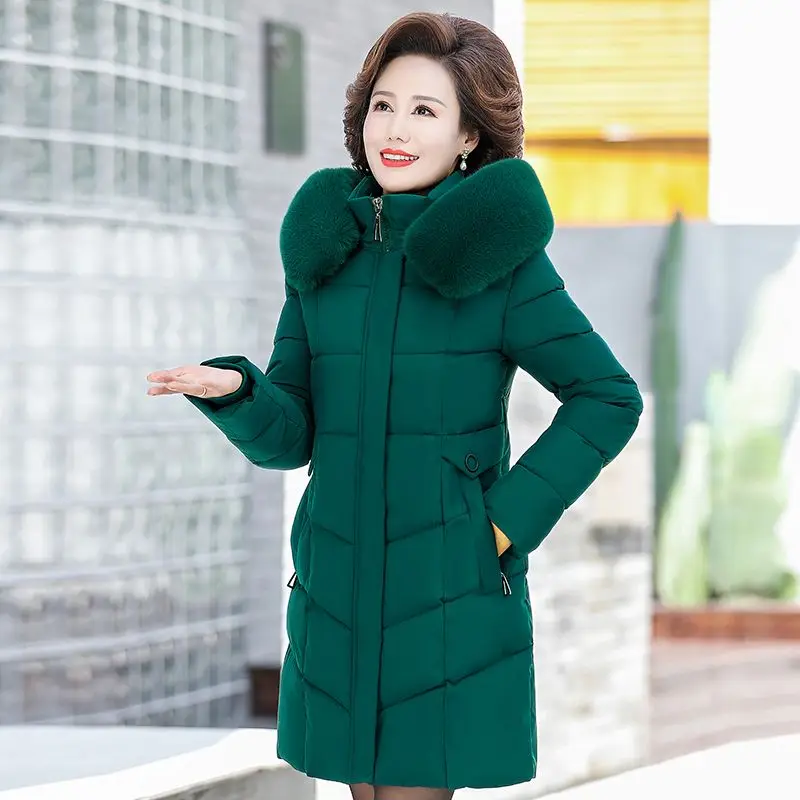 

Fashion Trend 2023 New Winter Coat Cotton Pad Women's Dress Standing Neck Short Zipper Thick Insulation Jacket P78
