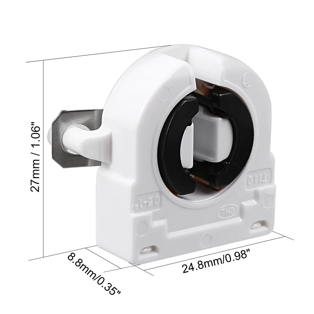 Lamp Holder 2-10Pcs G5-F288 T5 T8 Fluorescent G5 G13 Base Non-Shunted Tombstone AC 500V 2A for LED Fluorescent Tube