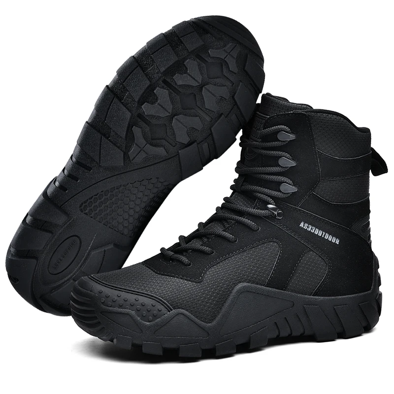 Men's waterproof hiking boots, lightweight outdoor work boots, stylish and durable hiking boots