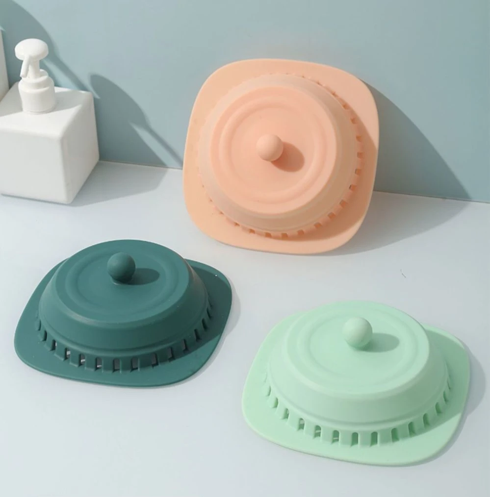 Description Picture 2 of itemBathroom Washbasin Drain Hair Catcher Silicone Sink Drain Strainer Shower Bathtub Floor Filter Deodorant Plug Bathroom Accessory