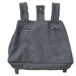 M31 Bread Bag Tactical Storage Pouch Portable Running Wallet German Woolen Cloth Retro WW2 Gray Cold War