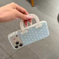 Elegant White Acrylic Phone Case with Fresh Candy Polka Bow Design for Huawei nova 11 SE (1)