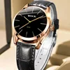 High Quality Fashion Watch Men's Leather Strap Watches Men's Business Sports Clock Simple Retro Quartz Wristwatches Reloj Mujer 3