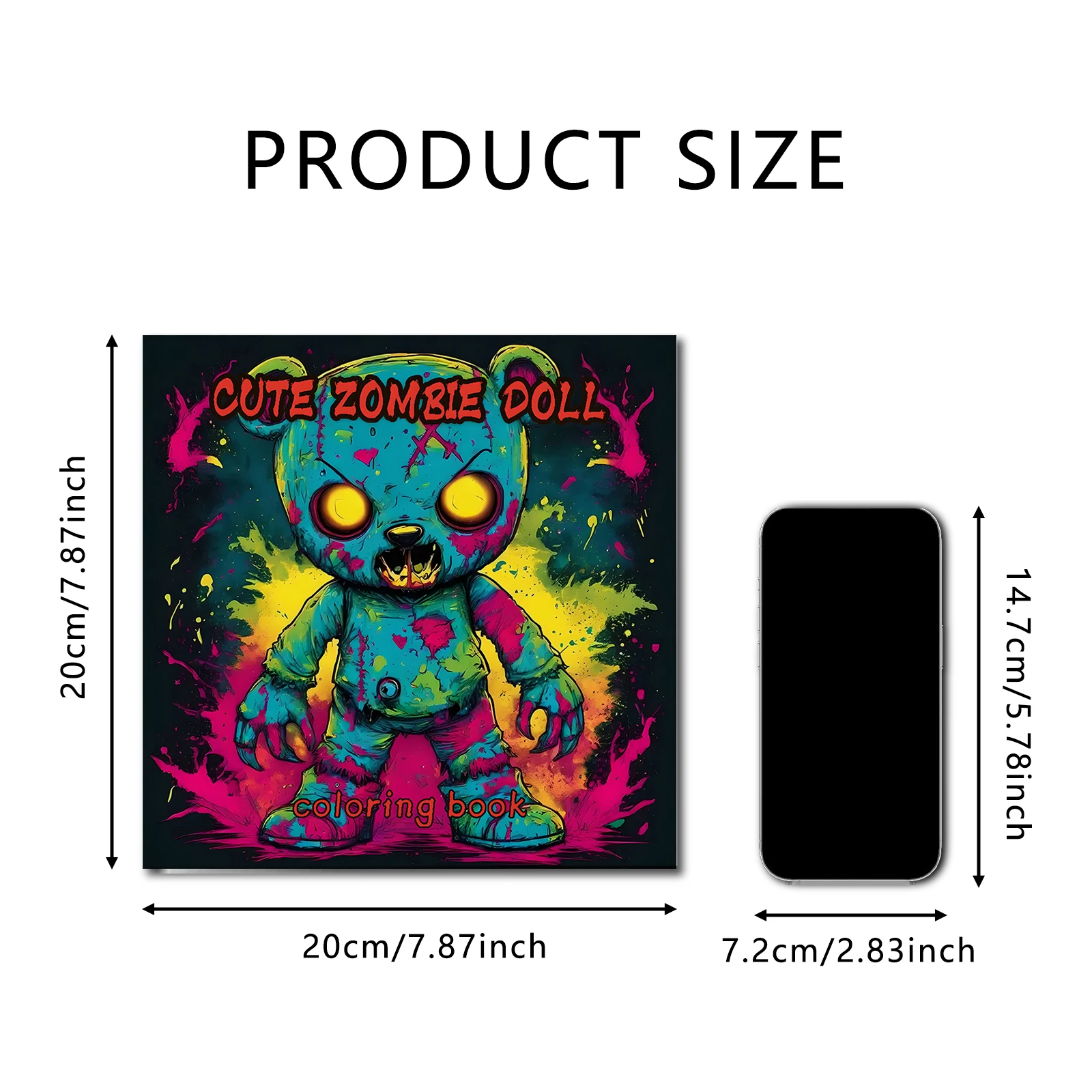 1 st LEUKE ZOMBIE POP Kleurboek 24 Pagina's Halloween Volwassen Prentenboek Voor Kill Time Graffiti Schilderij Tekening