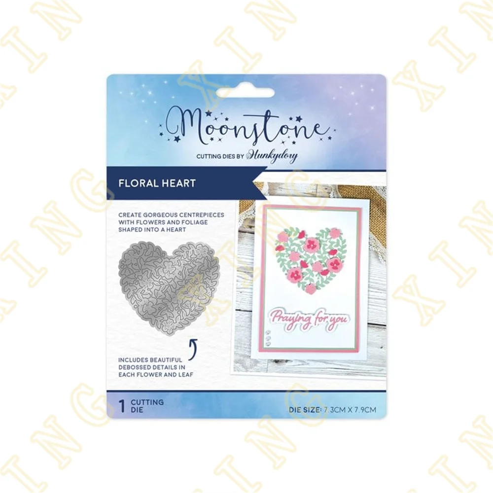 

Floral Heart Metal Craft Cutting Dies Diy Scrapbook Paper Diary Decoration Card Handmade Embossing New Product for 2023 Hot Sale