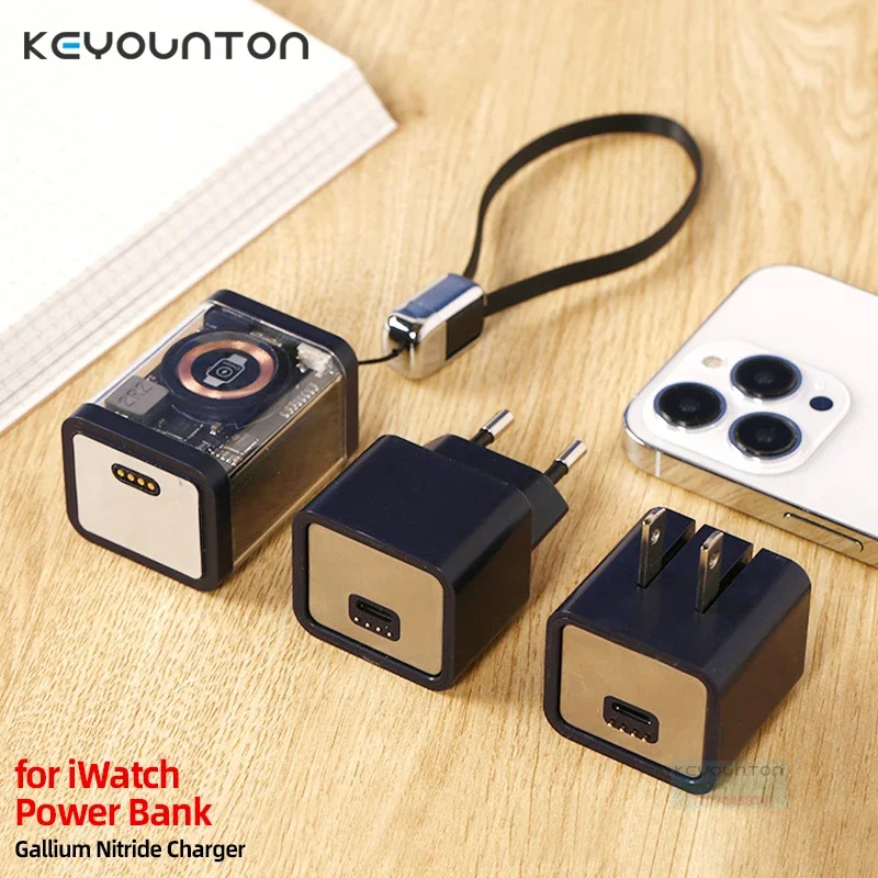 

Портативное зарядное устройство PD, 20 вт, 5200 мач, беспроводное зарядное устройство для Apple Watch серии 8, 7, 6, 5, iPhone 14, 13, 12, портативная беспроводная зарядка ProMax