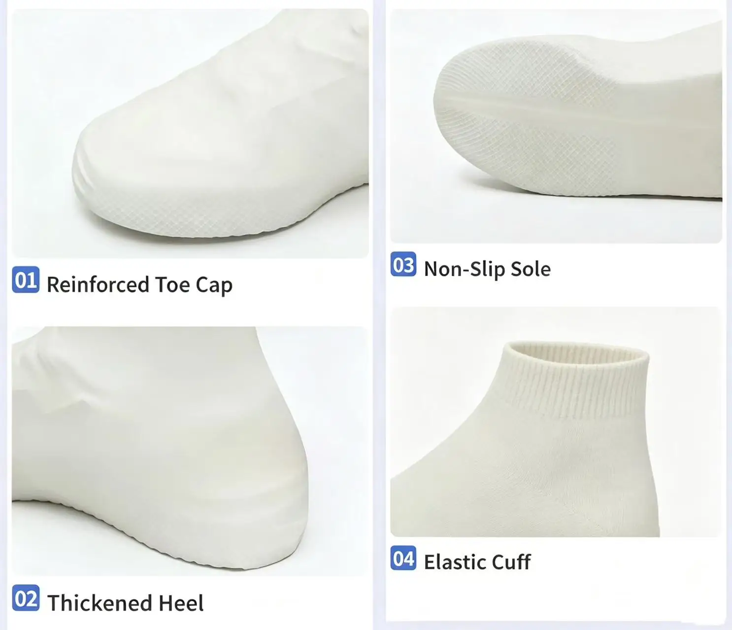 Durable Waterproof Non-Slip Silicone Shoe Covers