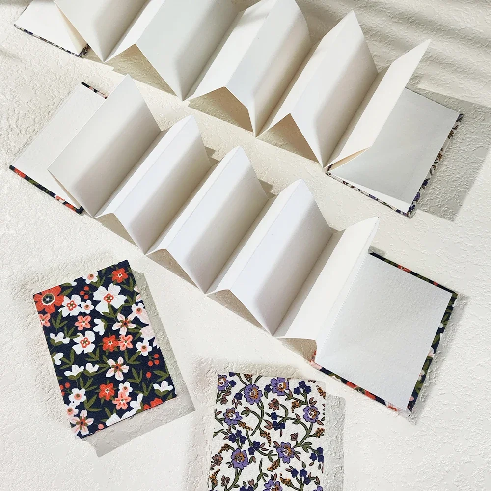 Potentate 100% Cotton 6x8.8cm Folded Drawing Pad Mini Organ Sketch Notebook Cold Hot Press Paper for Watercolor 6