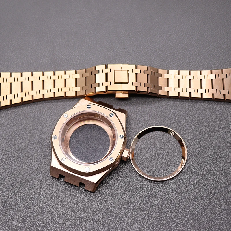 

Часы мужские водонепроницаемые под розовое золото, с циферблатом 28,5 мм