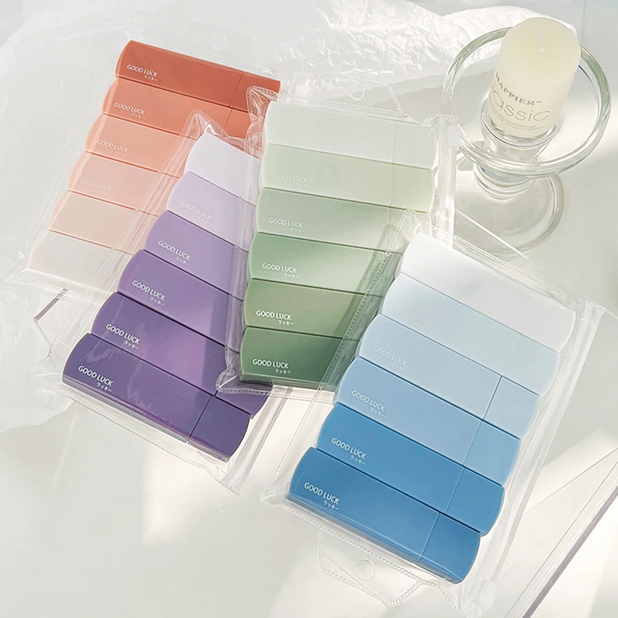 6pcs Small White Out Tapes Tape Roller Instant Correction Tape Mini Whiteout Tape Set Cute Correction Rollers correction tape correction supplies