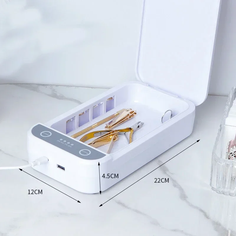 UV ネイルツール滅菌ボックスネイルアートツール消毒ケース強力