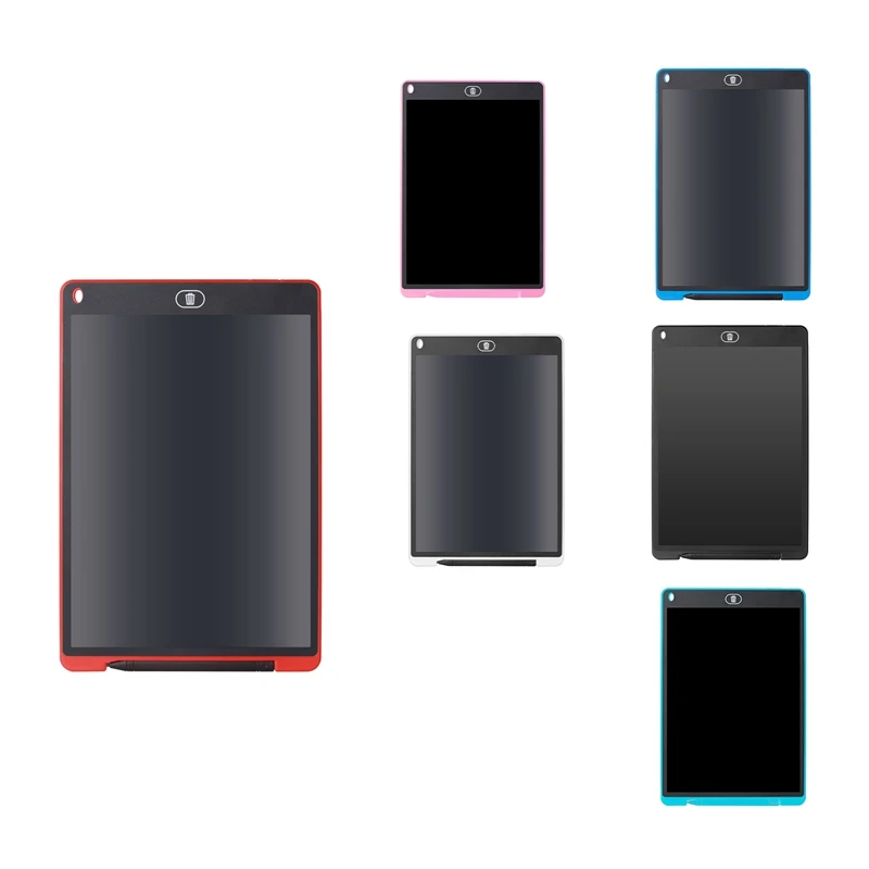 

School Season 12-Inch Fine Handwriting Tablet Electronic Hand Erasable Painting Graffiti LCD Drawing Tablet Durable Black