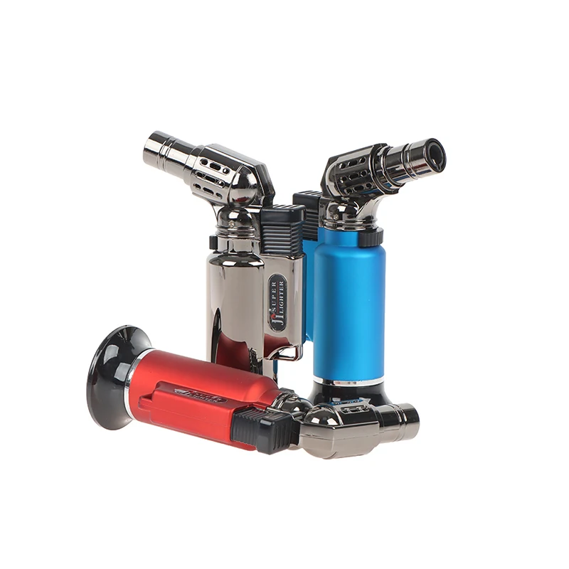 Metal Windproof Turbo Gas Lighters Smoking Accessories Kitchen Cooking Jewelry Welding Cigarettes Lighters Gadgets Without Gasx1