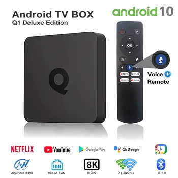 Android Smart TV Box Global Version AllwinnerH313 Streaming Media Bluetooth Google Assistant 5G Wifi 1000M 4K HD Chromecast