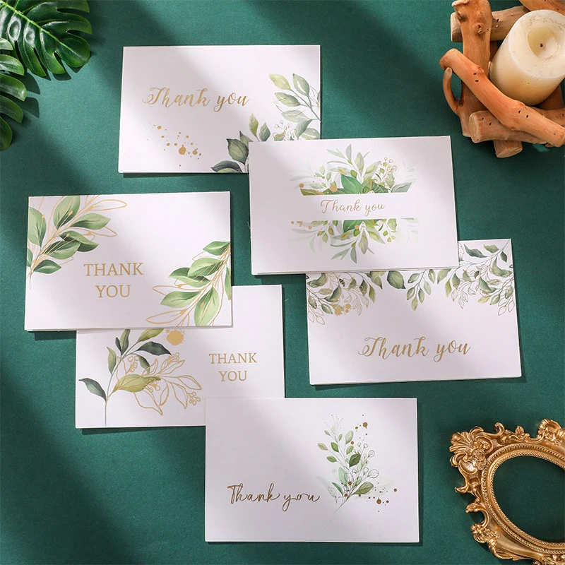 

6PCS Thank You For Supporting My Small Business Reflective Laser Appreciate Cards Greeting Postcard Teacher's Day