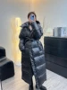 With Belt Women's Winter Down Jacket Long Puffer Coat White Duck Thick Warm Hooded Waterproof Down Jacket With Sashes Outwear 6