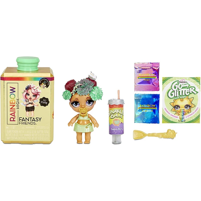 Original Rainbow High Fantasy Friends Surprise Doll Action Figure Collection Girl Toys Cute Figurines Create Glitter Slime Toys 6