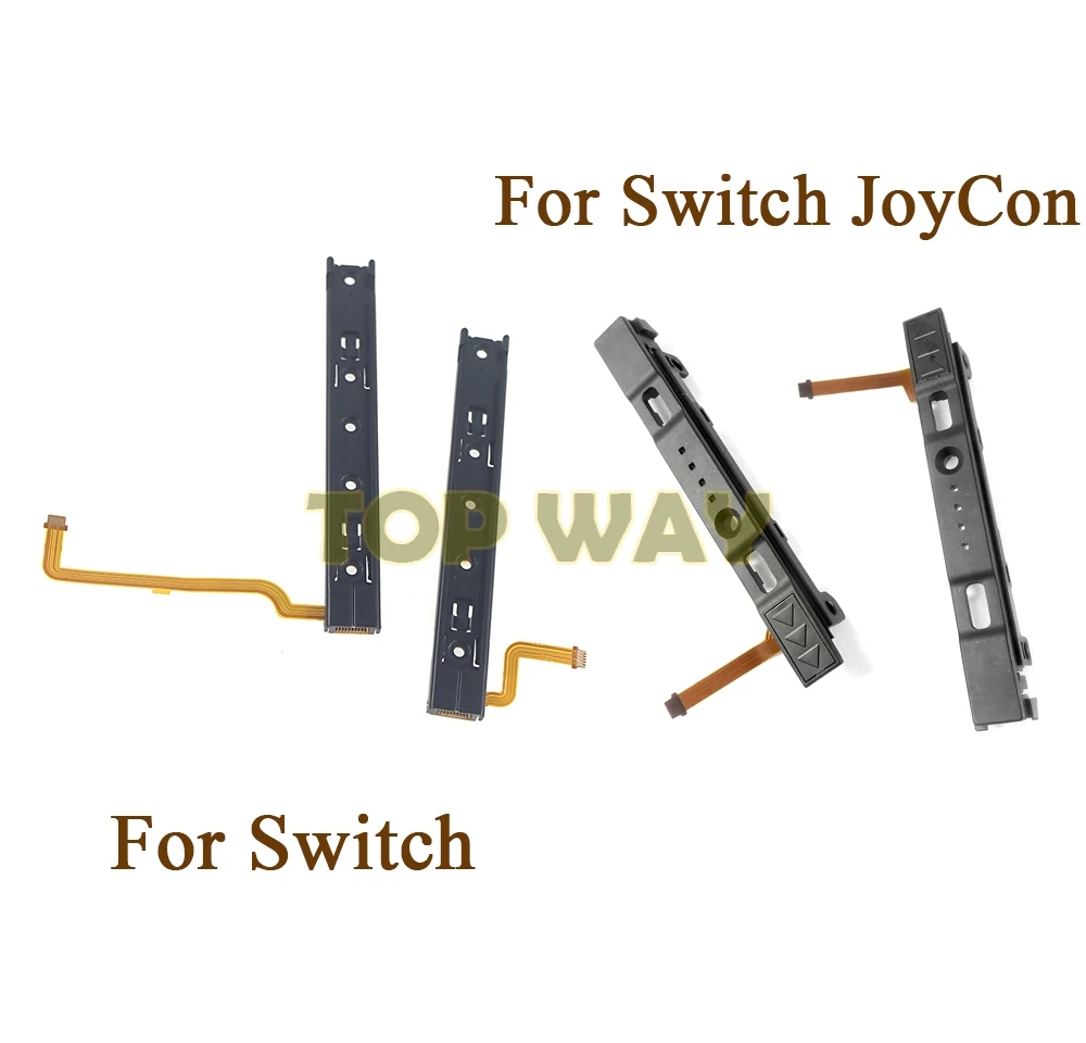 Nintendo Switch Switch right ZaneGear Replacement Left+Right Slider Rail with Flex Cable
