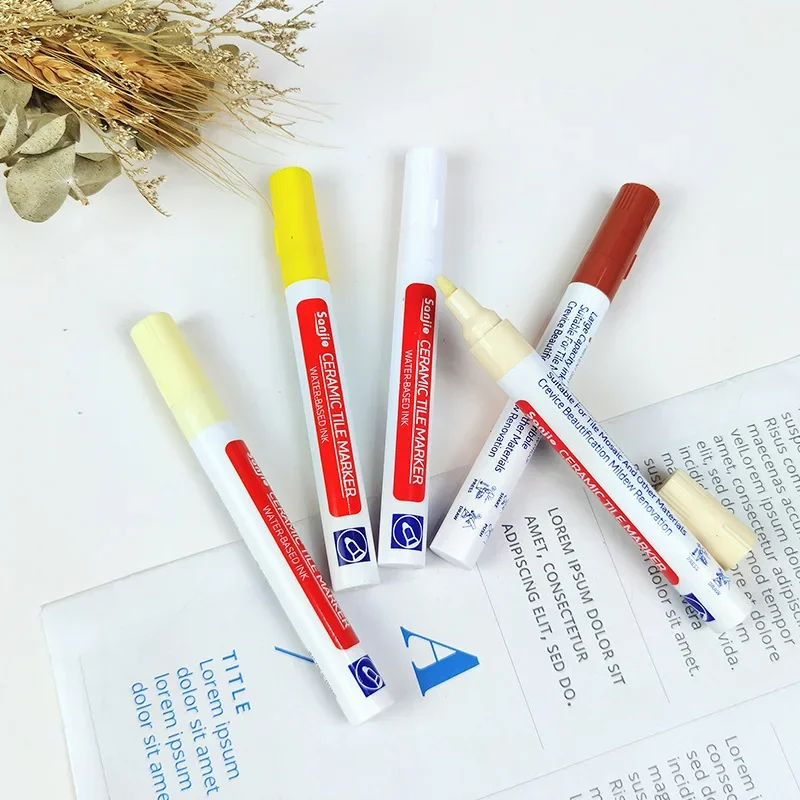 1pc-Waterproof ceramic tile gap repair pen - ceramic tile filling grouting pen, used for mold proof filling, cleaning agent