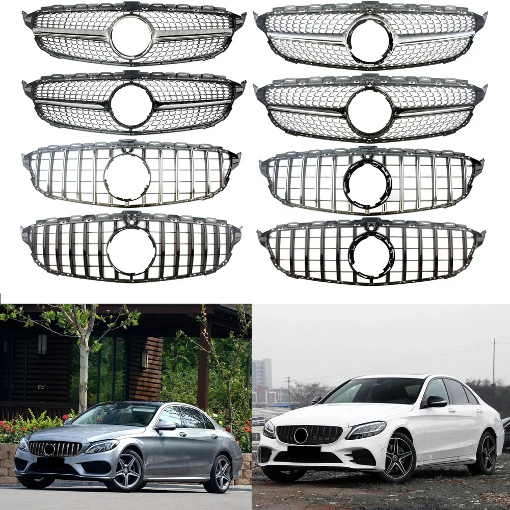 

Передняя решетка бампера для Mercedes-Benz W205 C-Class 2015 2016 2017 2018 2019 2020 2021